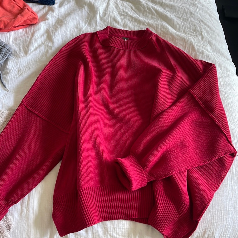 Free People Red Easy Street Tunic